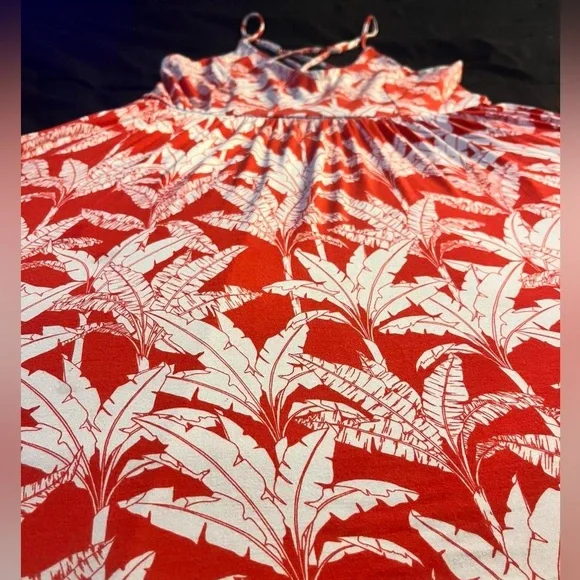 Body Glove XL Swimsuit Cover-Up Dress - Red Tropical Print - Excellent Condition - Picture 5 of 6